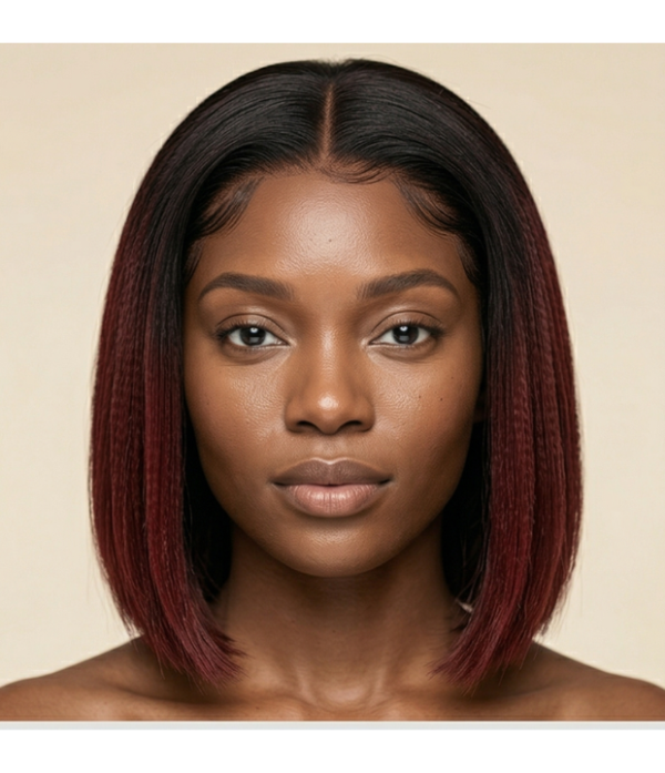 1.2 10” Two-Tone Bone Straight Wig | 5x5 Closure