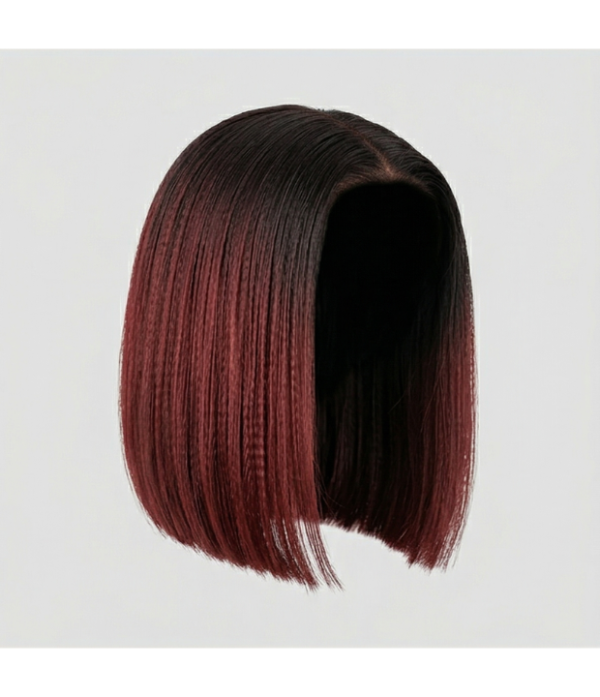 1.22 10” Two-Tone Bone Straight Wig | 5x5 Closure