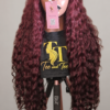 SDD Burgundy Cascade 32″ Deep-Curl Wig