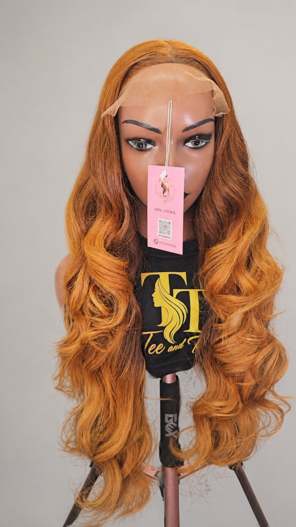wig-neutral-background Honey Ember 26″ Two-Tone Donor Hair Wig